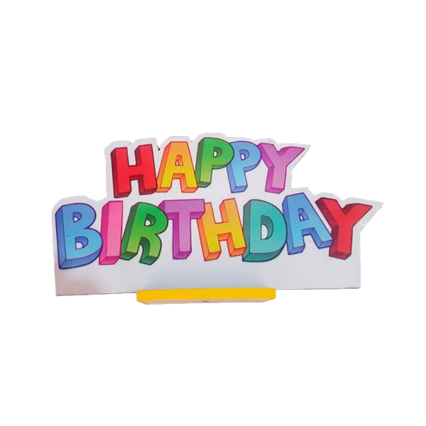 Placa Happy Birthday